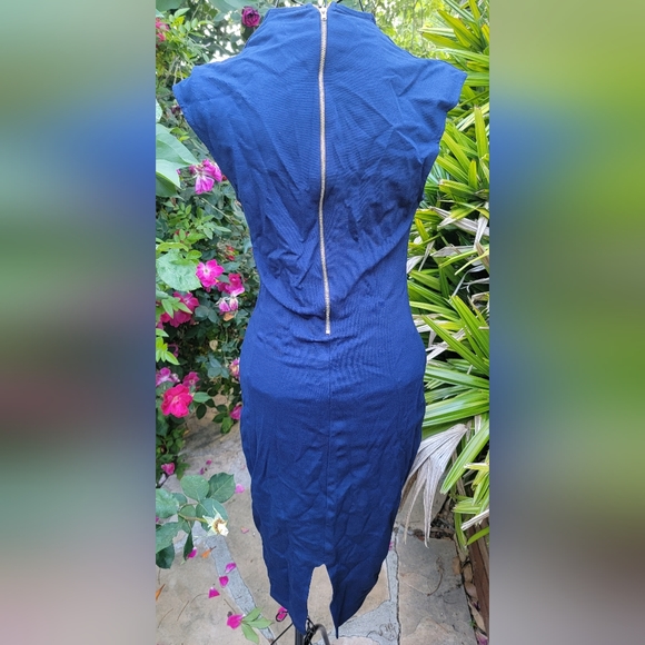 Navy Bodycon Dress - Picture 2 of 4